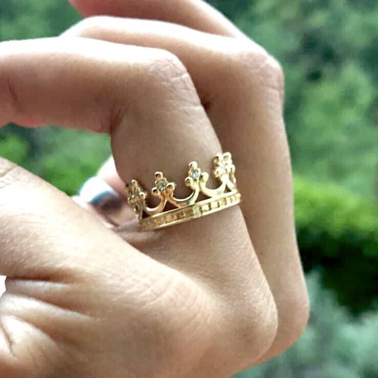 Crown Diamond Ring