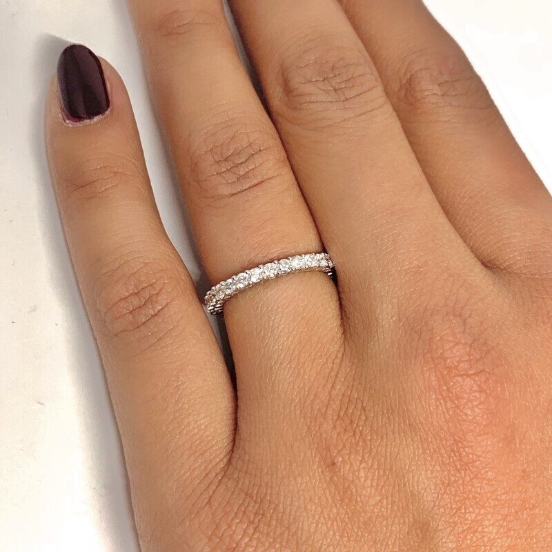 2.2 mm Full Eternity Diamond Ring