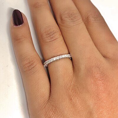 2.2 mm Full Eternity Diamond Ring