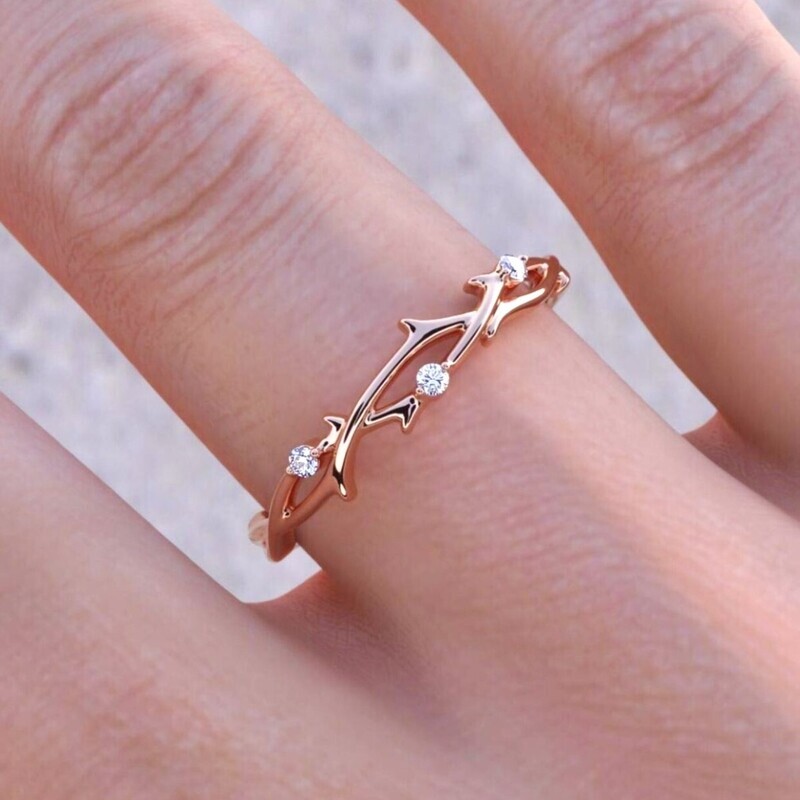 Crown of Thorns Diamond Ring
