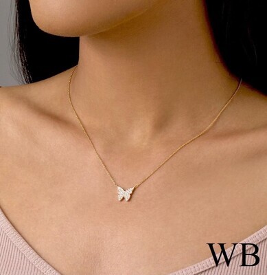 Butterfly Diamond Necklace