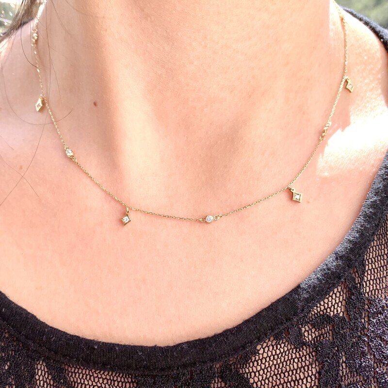 Nine Diamond Necklace