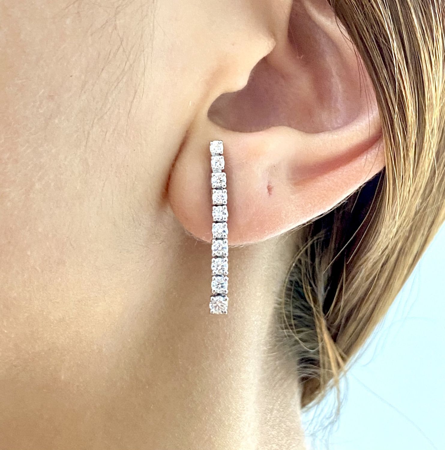 Gradual Diamond Earrings