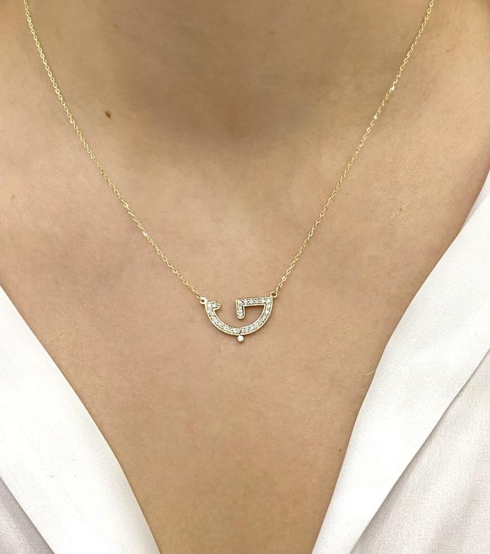 Arabic Love Diamond Necklace