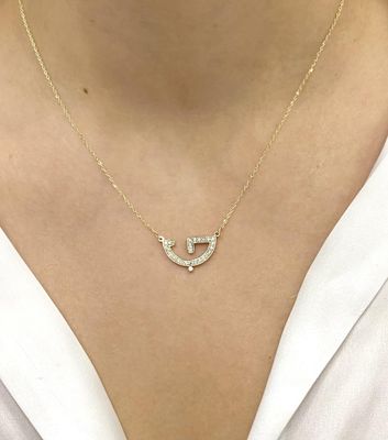 Arabic Love Diamond Necklace