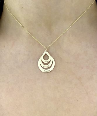 Personalized Multi-Pear Necklace