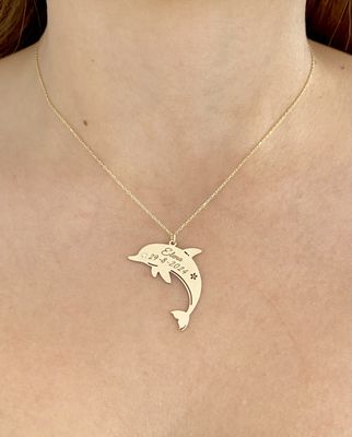 Personalized Dolphin Necklace