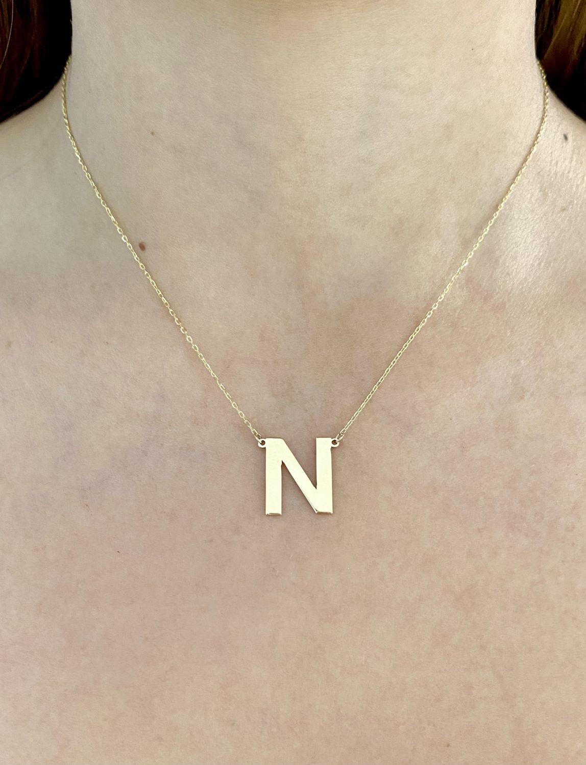 Personalized Medium Sized Letter Necklace