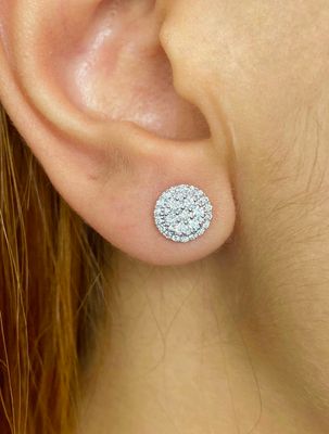 Halo Diamond Earrings