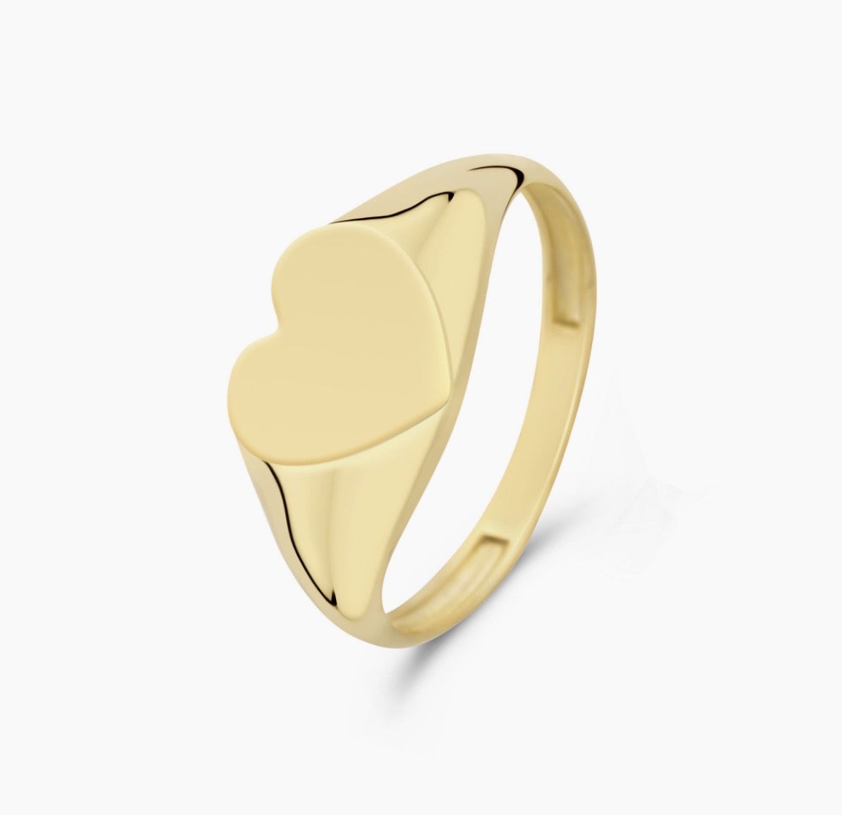 Heart Shaped Medium Size Signet Ring