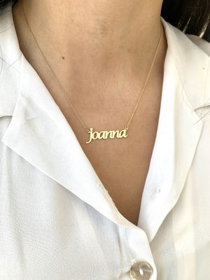 Personalised Name, Diamond Necklace