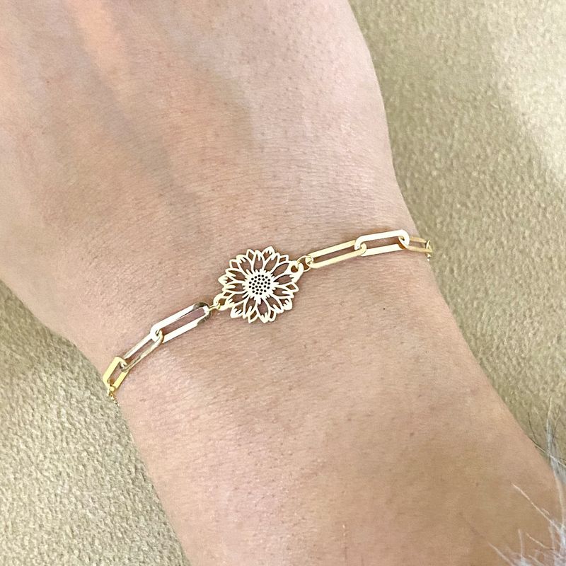 Big Sized Flower Bracelet