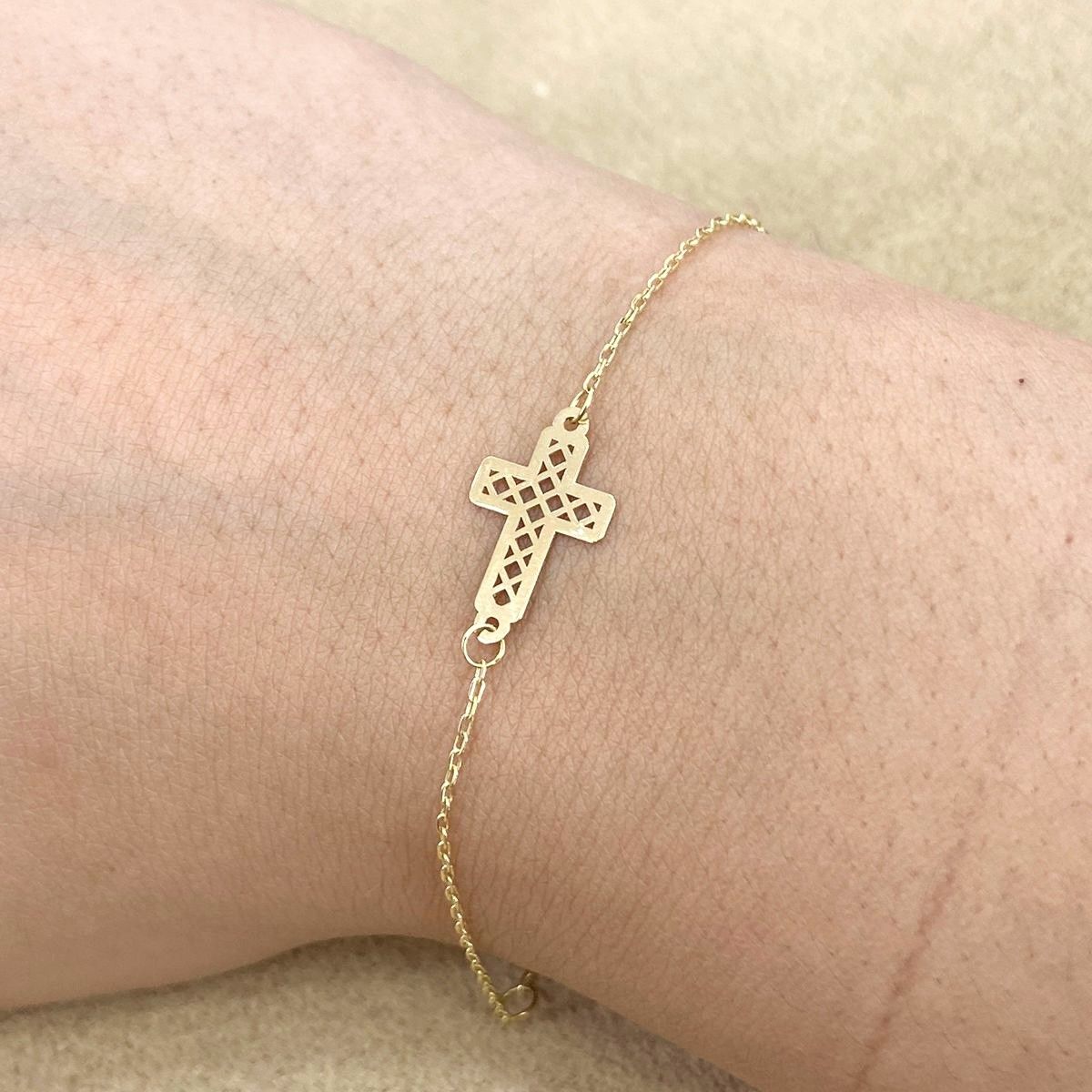 Cross Style Number 4 Kid Bracelet
