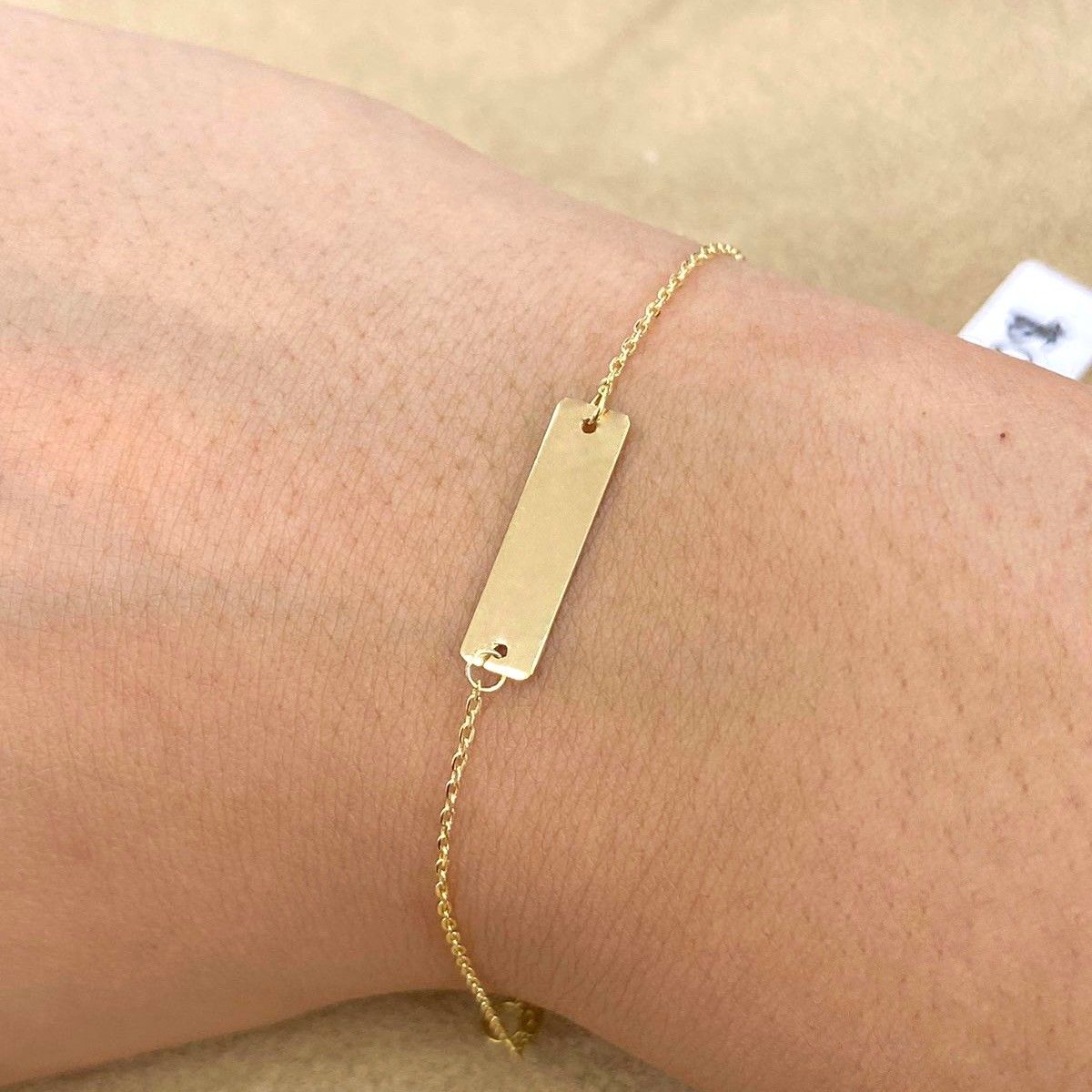Small Plaque Kid Bracelet