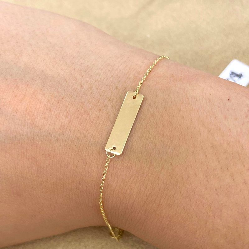 Small Plaque Kid Bracelet