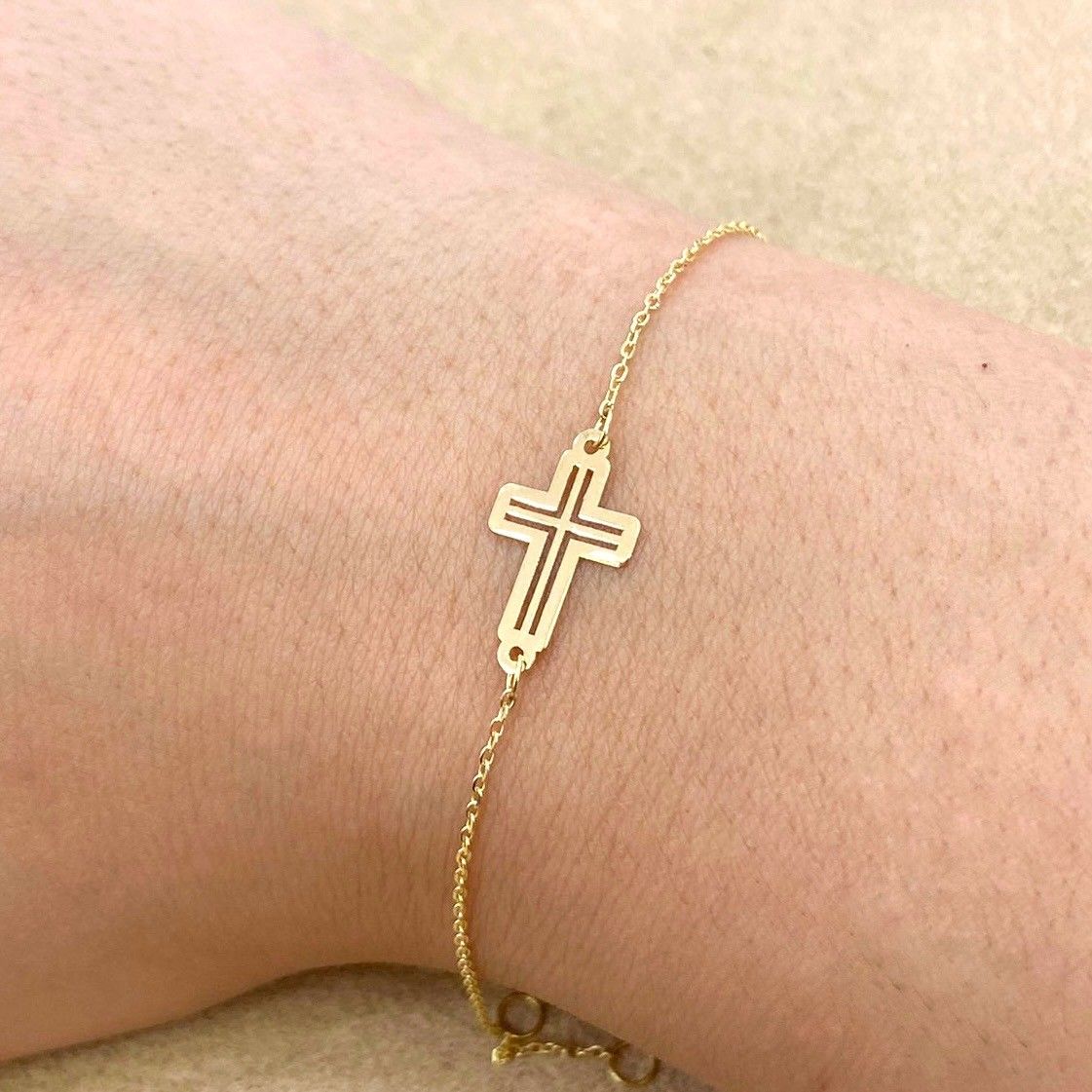 Cross Style Number 3 Kid Bracelet
