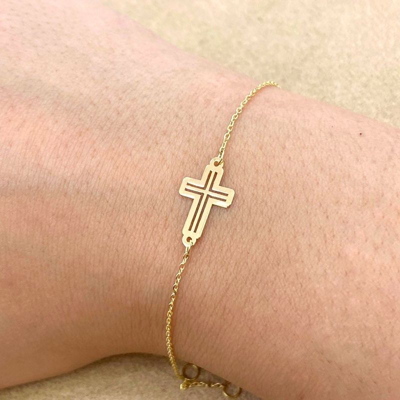 Cross Style Number 3 Kid Bracelet