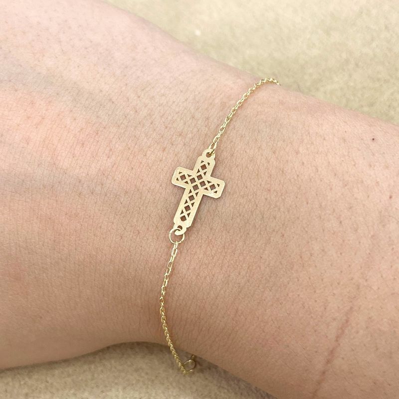 Cross Style Number 4 Kid Bracelet