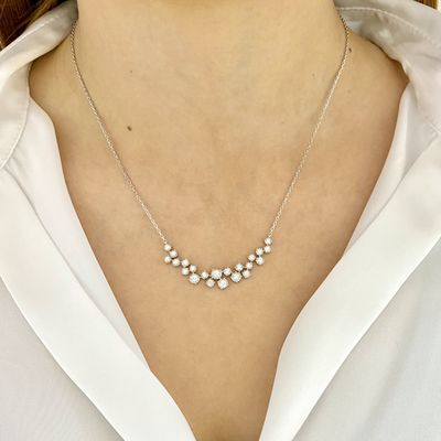 Upgraded Cluster Diamond Necklace