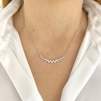 Cluster Diamond Necklace