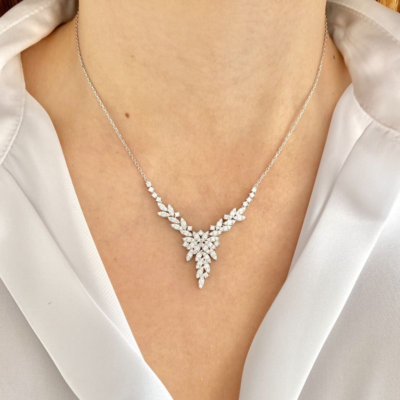 Multi-Marquise Diamond Necklace