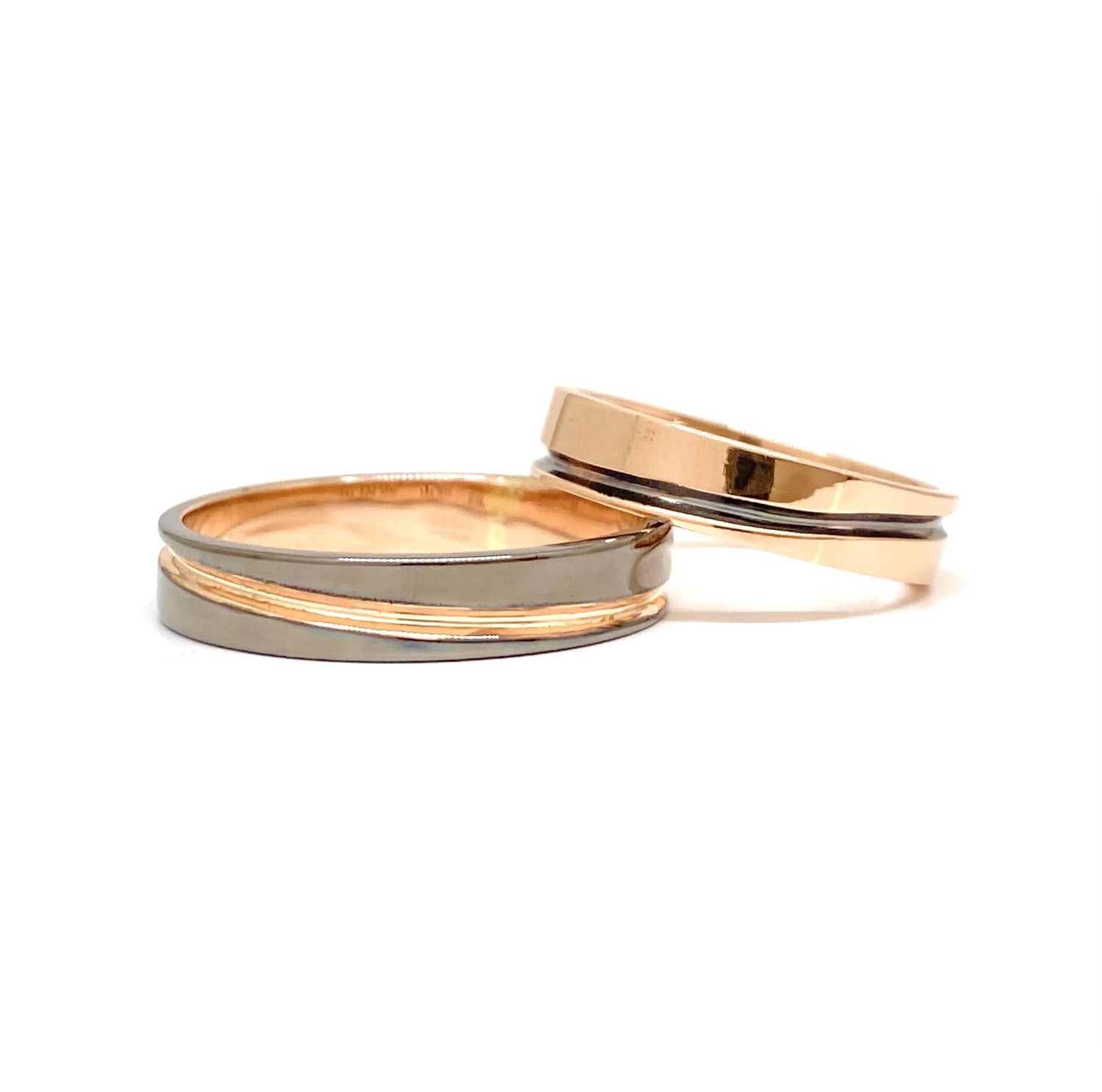 Black Gold River Wedding Bands