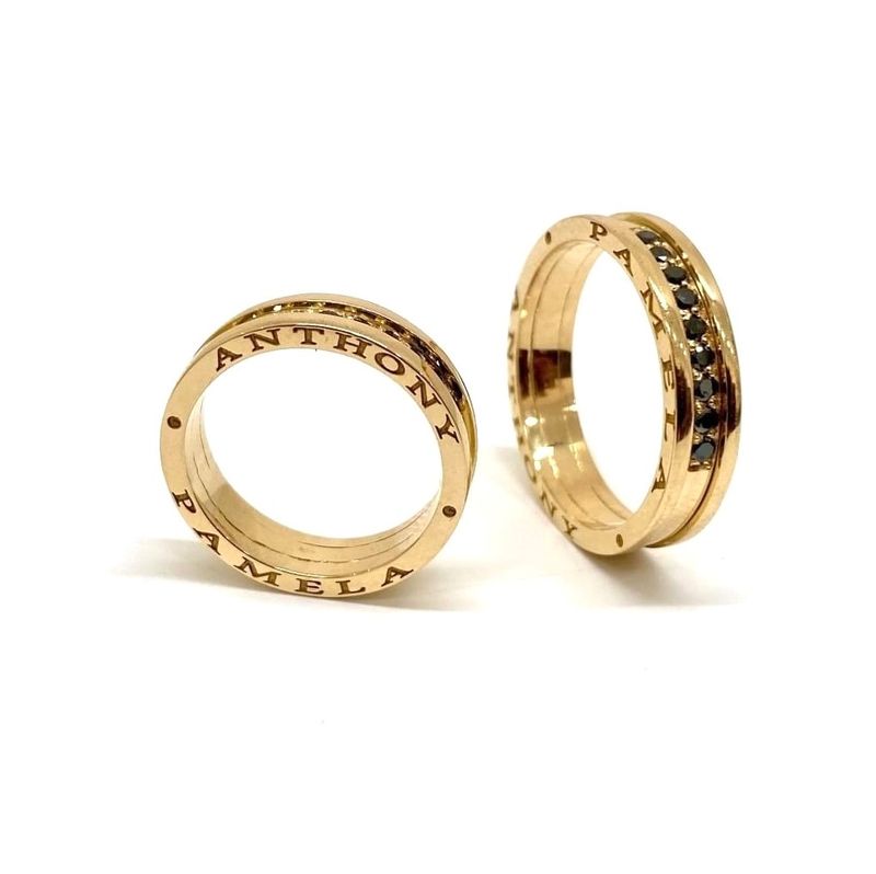 Black Diamonds Wedding Bands