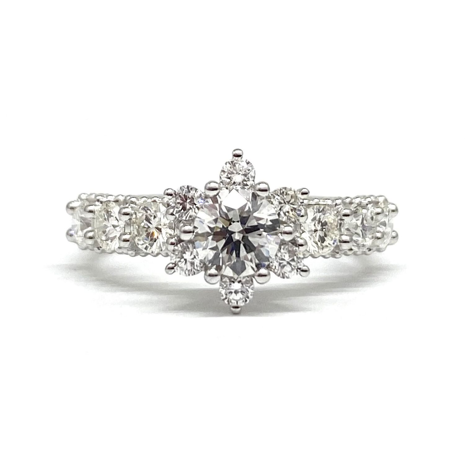 GIA Certified Snowflake Diamond Engagement Ring