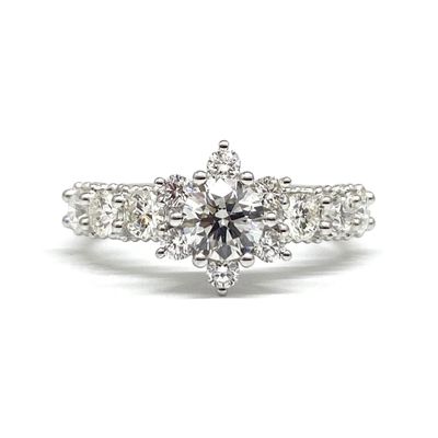 GIA Certified Snowflake Diamond Engagement Ring
