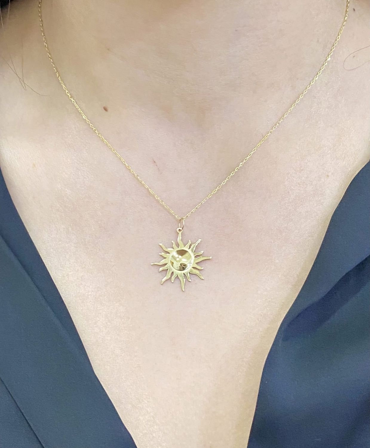 3D Sun Necklace