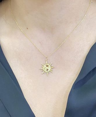 3D Sun Necklace