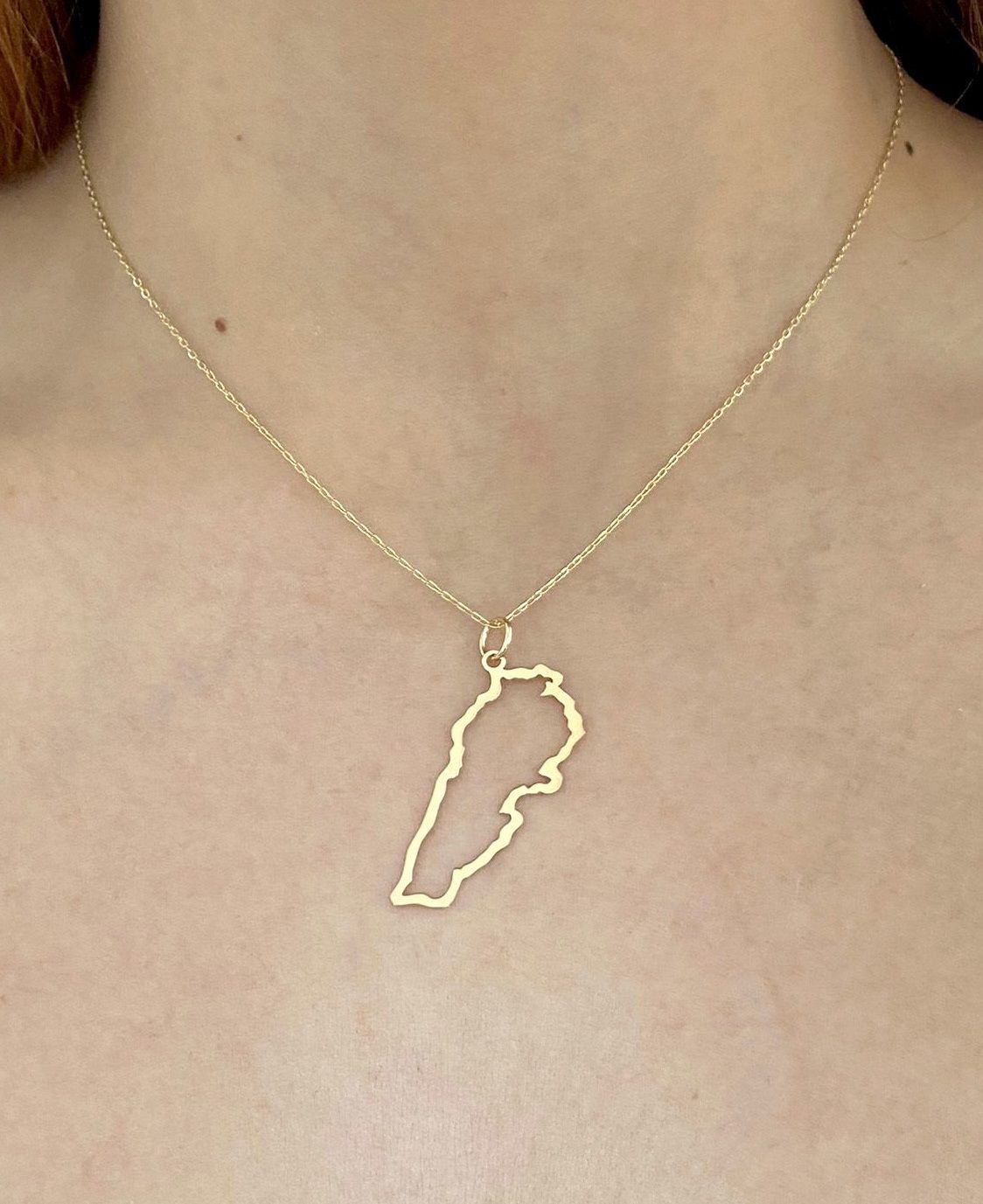 Elegant Fine Size Lebanon Map