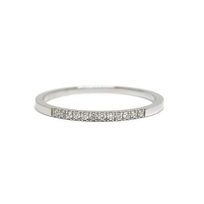 1.2 mm 1/3 Eternity, Four Prongs, Diamond Ring