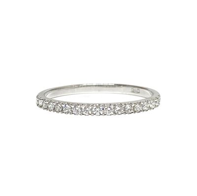 1.7 mm Half Eternity, Four Prongs, Diamond Ring