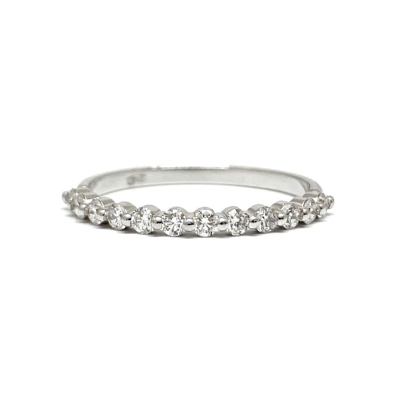 2 mm Half Eternity, Bubble and Breath, Diamond Ring