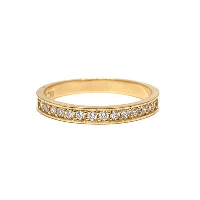 2.5 mm Half Eternity, Channel Style, Diamond Ring