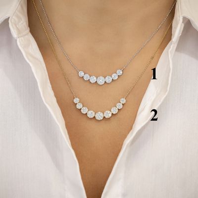 Gradual Illusion Diamond Necklace