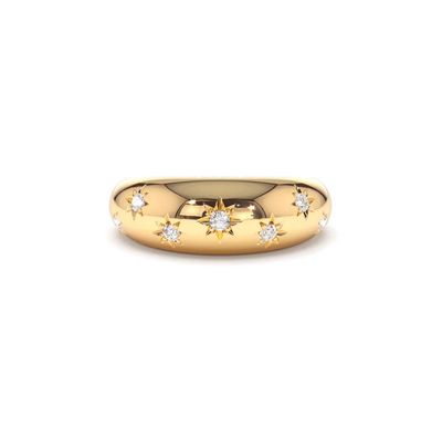 Multi-Star Dome Diamond Ring