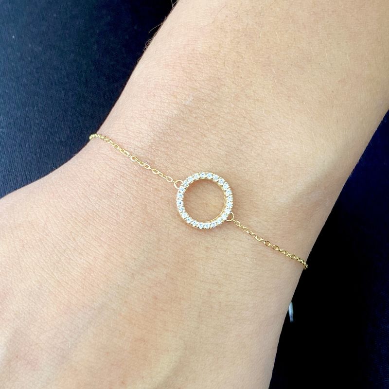 Circle Shaped Diamond Bracelet