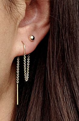 Dangling Multi-Hole Chain Earrings