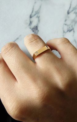 Bar Diamond Ring