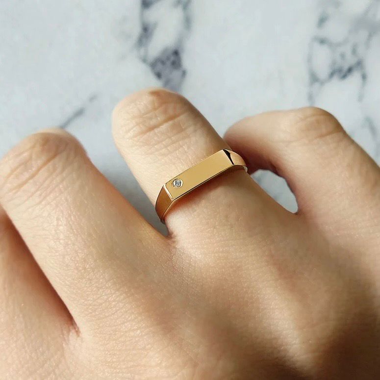 Bar Diamond Ring