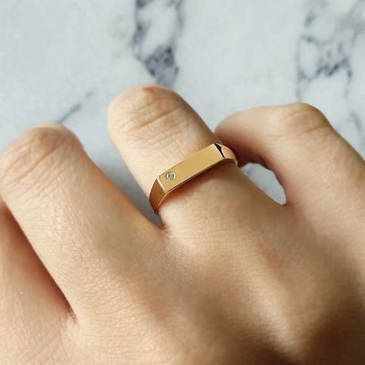 Bar Diamond Ring