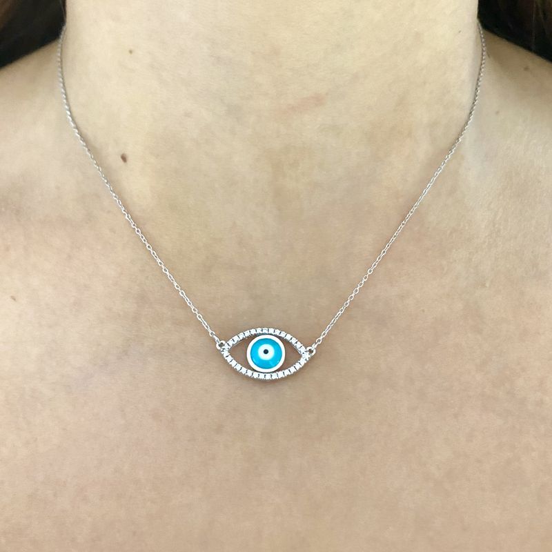 Evil Eye Diamond Necklace