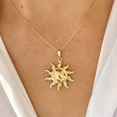 3D Sun Necklace