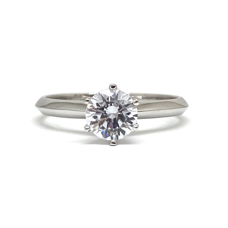 GIA Certified Six Prongs 0.3 ct to 1 ct Diamond Engagement Ring