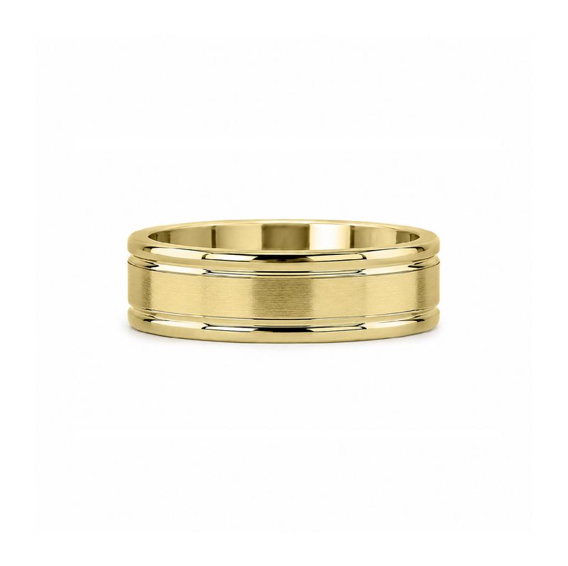 Brushed Down Gold Band