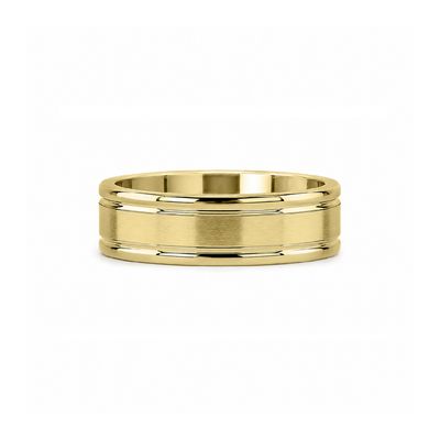 Brushed Down Gold Band