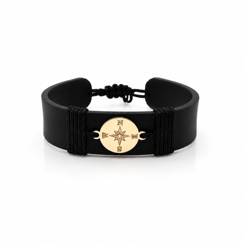 Compass Rubber Bracelet