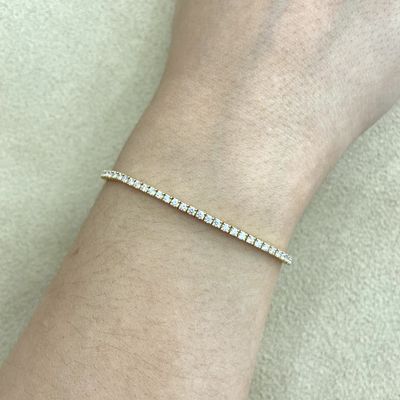 2 mm Tennis Diamond Bracelet